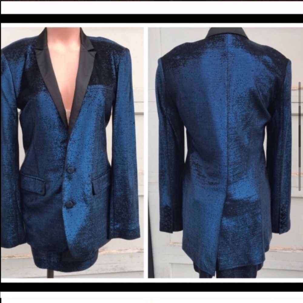 Joe’s Jeans Heidi Blue Tuxedo Jacket - Picture 4 of 12